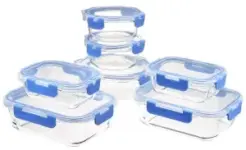 14-Piece Amazon Basics Glass Food Storage Set for $19