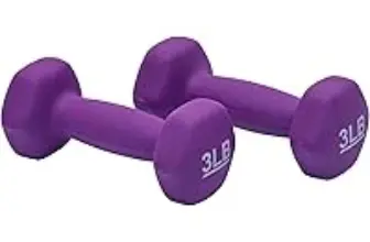 Amazon Basics 3lb Neoprene Dumbbell Weights Pair for $9.77