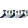 Amazon Essentials Men’s Cushioned Retro Stripe Crew Socks – 8 Pairs for $4.69