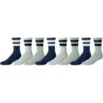 Amazon Essentials Men’s Cushioned Retro Stripe Crew Socks – 8 Pairs for $4.69