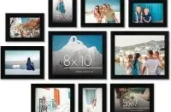 Americanflat Picture Frames Set of 10 with Shatter-Resistant Glass for $13.99