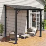 Aoxun 8′ x 5′ Gazebo with Aluminum Top Frame for $170