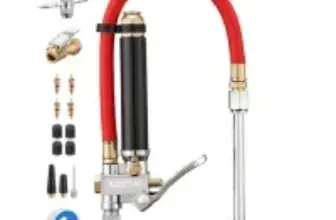AstroAI T3 Tire Pressure Gauge with Inflator for $12