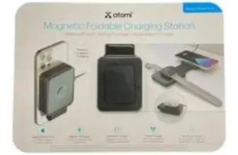Atomi Magnetic Foldable 3-in-1 Portable Charging Station – $19.99