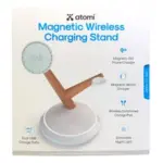 Atomi Qi2 Magnetic Wireless Charging Stand for Phone, Watch, and Earbuds – Now $24.99