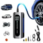 AUTOONE 7800mAh Cordless Tire Inflator Air Compressor for $9.99