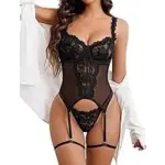 Avidlove Women’s Underwire Corset and Panty Lingerie for $5.49
