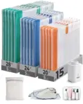 BAGSMART Vacuum Storage Bags with Rechargeable Pump – 18-Pack for $14.99