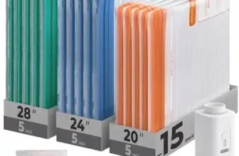 BAGSMART Vacuum Storage Bags with Rechargeable Pump – 18-Pack for $14.99