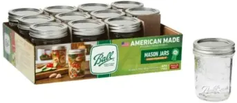 Ball Glass Mason Jar 12-Pack, 8-Ounce for $10.79