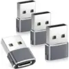 Basesailor USB-A to USB-C Adapter 4-Pack for $4.04