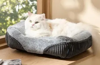 Bedsure Fluffy Plush Dog Bed for $11.99