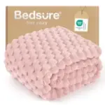 Bedsure Plush Bubble Blanket 50″ x 60″ – Now Only $9.59