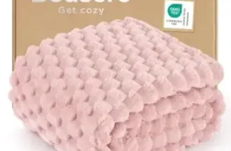 Bedsure Plush Bubble Blanket 50″ x 60″ – Now Only $9.59