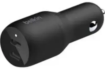 Belkin 36-Watt Dual-USB-C Port Car Charger for $11.99