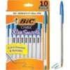 BIC Cristal Xtra Smooth Medium Point Ballpoint Pens (10-Pack) for $0.97