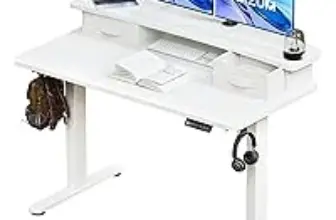 Bizum Electric Standing Desk with 2 Drawers for $119.99