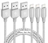 Bkayp 10′ Apple MFi Certified Lightning Cable 3-Pack for $3.99