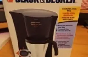 Black & Decker DCM18 Brew N Go Coffee Maker with Stainless Steel Mug – $34.99