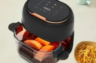 Black Touch Screen Hot Air Fryer Now $53.39, 56% Off Original Price