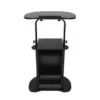 Black Adjustable Sit-to-Stand Rolling Medical Laptop Cart Desk for $66.76