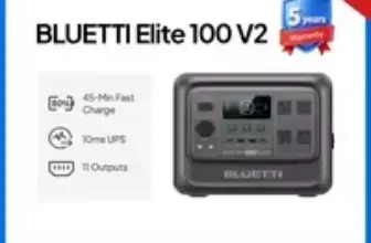 BLUETTI Elite 100 V2 Portable Power Station Now $290.55