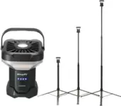 BougeRV 3200-Lumen LED Adjustable Telescoping Camping Light with 8000mAh Battery for $133