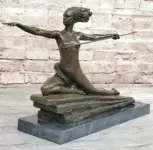 Bronze Mythology Sculpture by Bouraine – Now $349.50