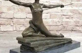 Bronze Mythology Sculpture by Bouraine – Now $349.50