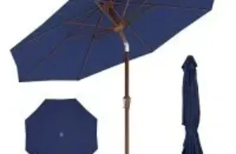 Briopaw 9ft Patio Umbrella with Push Button Tilt & Crank for $32.99