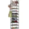 Bug Hull 10-Tier Metal Shoes Rack for $13.49