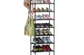 Bug Hull 10-Tier Metal Shoes Rack for $13.49