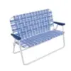 Camp & Go Blue Web Love Seat for $40 – Save 59%