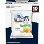 Cape Cod Less Fat Original Potato Chips 10-Pack for $3.50
