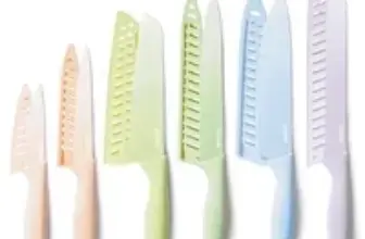 Carote 12-Piece Kitchen Knife Set with Ceramic Coating for $11.99