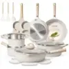 Carote 15-Piece Ceramic Cookware Set for $49.99