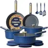 CAROTE 16-Piece Ceramic Cookware Set Now $39.99