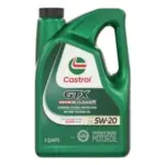 5-Quarts Castrol GTX High Mileage 5W-20 Synthetic Blend Motor Oil for $14