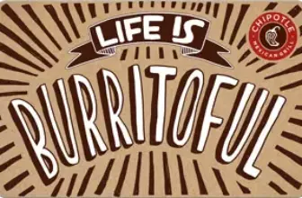 Chipotle $25 eGift Card Now for $20