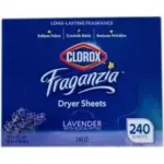 Clorox Fraganzia Lavender & Eucalyptus Dryer Sheets (240-Count) for $6.67
