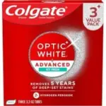 Colgate Optic White Advanced Hydrogen Peroxide Toothpaste 3-Pack for $7.01