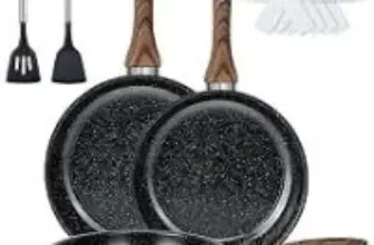 Colourcoco 9-Piece Nonstick Frying Pan Set – $24.99