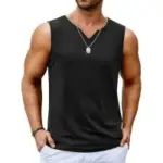 Coofandy Men’s Bohemian V-Neck Lace Up Tank Top for $11.39