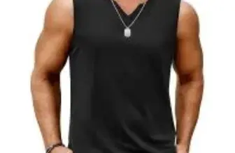 Coofandy Men’s Bohemian V-Neck Lace Up Tank Top for $11.39