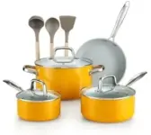 10-Piece Cook N Home Classic Nonstick Cookware Set for $80 – 68% Off
