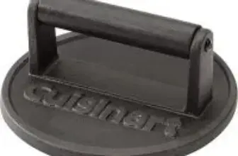Cuisinart Cast Iron 6.5″ Smashed Burger Press Tool for $14.99