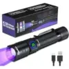 Darkdawn D61 Mini USB Rechargeable UV Flashlight for $7.49