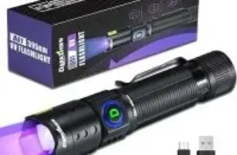 Darkdawn D61 Mini USB Rechargeable UV Flashlight for $7.49