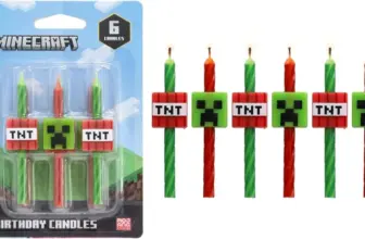 6-Count Minecraft Birthday Cake Candles for $4.99
