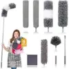 DEEHYO Microfiber 9-Piece Extendable Feather Duster Set for $13.49